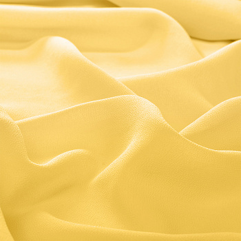 Ткань шифон арт.TBY.8024-152 плот.85г/м2 100% ПЭ шир. 150см цв.152 нежно желтый уп.5м