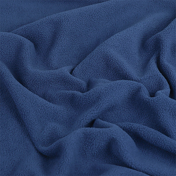 Ткань флис 2-х ст. TBY-0240-F218 240 г/м² 100% ПЭ шир.150см  цв.F218 пыльно-синий уп.1м