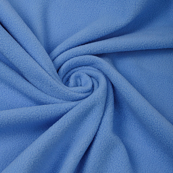 Ткань флис 2-х ст. TBY-0059-F331 190 г/м² 100% ПЭ шир.150см  цв.F331 тем.голубой рул.25кг