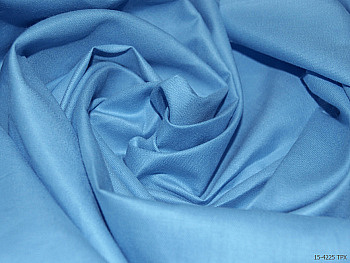 Ткань сатин гл/крашеный, 120 г/м², 100% хлопок, шир.220см, цв.15-4225 голубой рул.60м