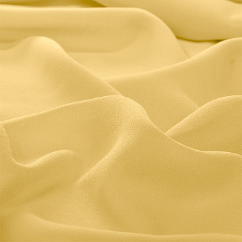 Ткань креп-шифон арт.TBY.8021-032 плот.105г/м2 100% ПЭ шир. 150см цв.32 бледно-желтый рул.35м