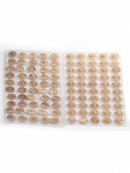 Кнопка пришивная декоративная TBY-BJ116 21мм цв. золото уп. 50шт