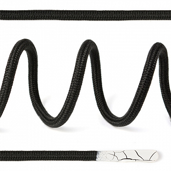 Шнурки TBY круглые 4мм арт.SLF041 длина 130 см цв.черный уп.50шт