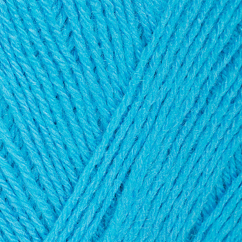 Пряжа для вязания ПЕХ Детский каприз трикотажный (50% мериносовая шерсть, 50% фибра) 5х50г/400м цв.583 бирюза