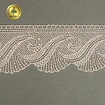 Кружево на сетке KRUZHEVO арт.TR.2107 шир.70мм цв.светло-розовый уп.13,5м