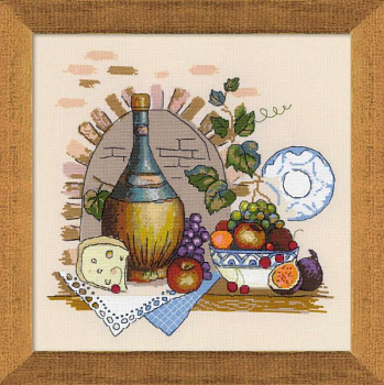 Набор для вышивания РИОЛИС арт.1303 Натюрморт с сыром 35х35 см