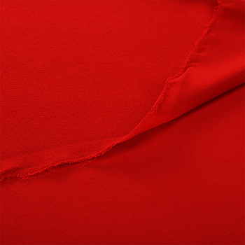 Ткань креп-шифон арт.TBY.8021-155 плот.105г/м2 100% ПЭ шир. 150см цв.155 красный уп.1м