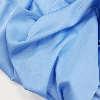 Ткань шелк Армани 90г/м² 97% ПЭ 3% Спандекс шир.150см арт.АШ2174.14 цв.14 св.голубой рул.25м