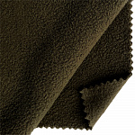 Ткань флис односторонний TBY-0085-078 130 г/м² 100% ПЭ шир.150см цв.S078 олива уп.2м