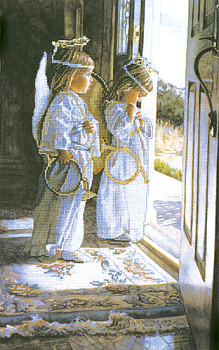 Набор для вышивания CANDAMAR DESIGNS арт.51315 Маленькие ангелы 25,4х40,6 см