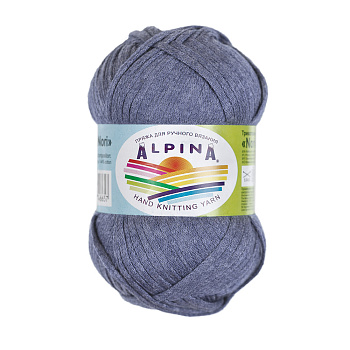 Пряжа ALPINA NORI (56% акрил, 44% хлопок) 10х50г/100м цв.11 серо-голубой