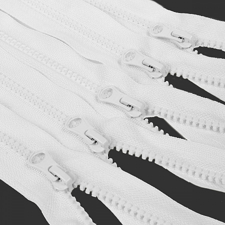 Молния Mzip трактор №5 1 замок усил.зв., 40см, цв.F101 белый уп.50шт