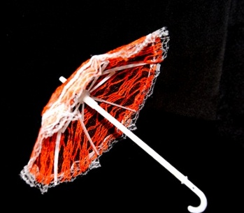 Зонт большой арт.КЛ.22954 26см гипюр цв.оранжевый