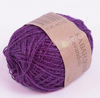 Пряжа для вязания ПЕХ Кавандоли (100% джут) 5х100г/180м цв.078 (009) фиолетовый