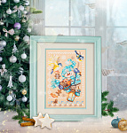 Набор для вышивания ЧУДЕСНАЯ ИГЛА арт.100-260 Рождественские гостинцы 17x27 см