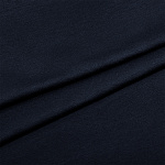 Ткань трикотаж Футер 2х нитка петля с лайкрой 240г пенье 180см т.синий 19-4023 уп.10м