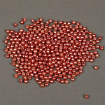 Бусины MAGIC 4 HOBBY круглые перламутр 6мм цв.058 красный уп.500г (4838шт)