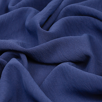 Ткань Лен Манго сей 165 г/м² 100% полиэстер шир.150 см арт.С.1884.12 цв.синий уп.1м