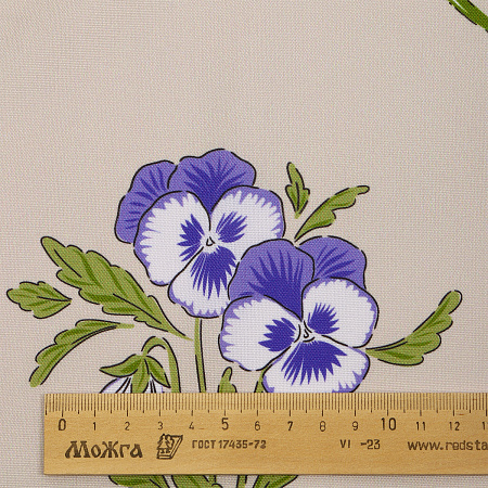 Ткань Габардин 140 г/м² 100% полиэстер шир.150 см арт.T.4000.134 цв.молочный рул.25м