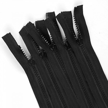 Молния Mzip трактор №5 2 замка усил.зв., 55см, цв.F322 черный уп.50шт