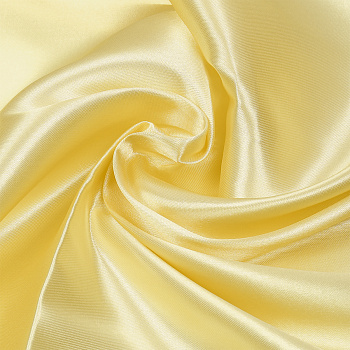 Ткань Атлас-сатин 67 г/м² 100% полиэстер шир.150 см арт.AS.15 цв.бл.желтый рул.100м