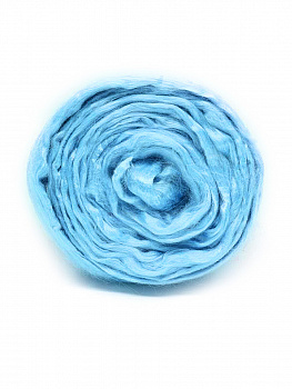 Шерсть для валяния ТРО Гребенная лента (вискоза) 50г цв.0300 св.голубой
