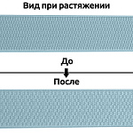 Резинка TBY помочная Ультра 40мм F183 голубой рул.25м