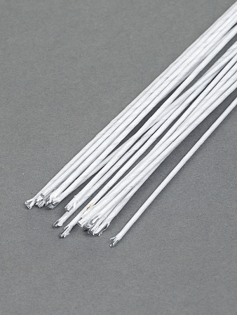 Флористическая проволока Ø1,2 мм, цв.белый, 36 см, уп.20 шт