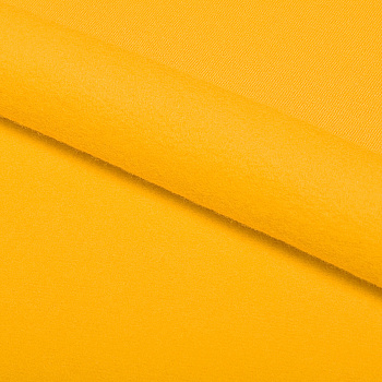 Ткань трикотаж Футер 2х нитка начес хлопок 190г опененд 100+100 манго 14-0957 уп.1м