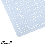 Maxwell коврик раскройный серый прочный 3мм (A4) 22*30см двухсторонний трёхслойный