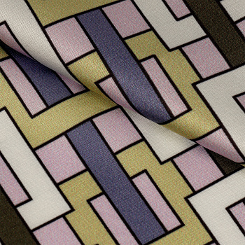 Ткань шелк Армани креп 90 г/м² 97% полиэстер, 3% лайкра шир.148 см арт.T.0307.5 цв.05 фиолетовый рул.25м