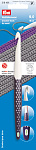 218491 PRYM Крючок для вязания Prym ergonomics 17см 9мм пластик уп.1шт белый/лазурный