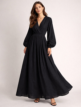 Ткань Батист 72 г/м² 100% хлопок шир.150 см арт.TBY.Bt.25 цв.черный уп.2м