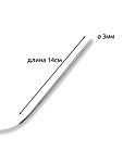 Спицы для вязания круговые Maxwell Gold, металлические на тросике арт.120-30 3,0 мм /120 см