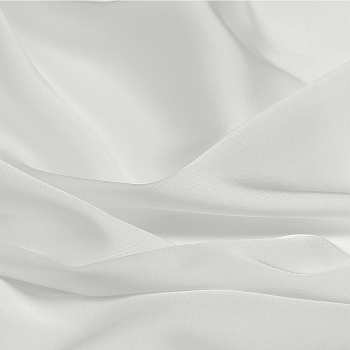 Ткань шелк Армани 90г/м² 97% ПЭ 3% Спандекс шир.150см арт.TBYArm-001 цв.01 белый уп.2м