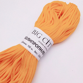 Шнур для вязания BigCityYarn Ø5мм цв.оранжевый (±100м)