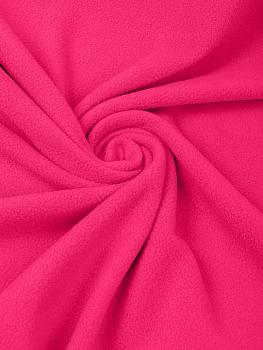 Ткань флис 2-х ст. TBY-0059-F338 190 г/м² 100% ПЭ шир.150см  цв.F338 неон розовый рул.25кг