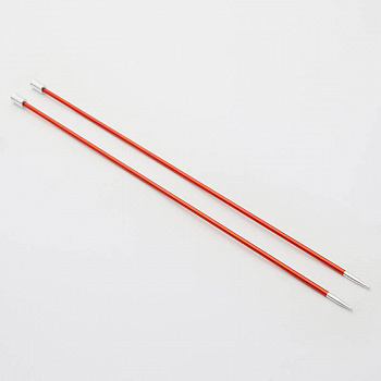 47263 Knit Pro Спицы прямые для вязания Zing 2,5мм/30см, алюминий, 2шт