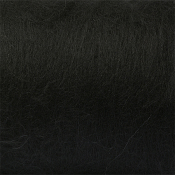 Шерсть для валяния КАМТ Кардочес (100% шерсть п/т) 1х100г цв.003 черный