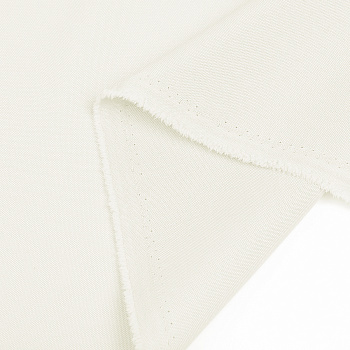 Ткань габардин TBYGab-150101 150г/м2 100% полиэстер шир.150см цв.101 теплый белый рул.50м