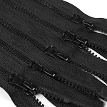 Молния MaxZipper трактор №5 2 замка усил.зв., 100см, цв.F322 черный уп.50шт