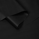 Ткань Атлас-сатин 67 г/м² 100% полиэстер шир.150 см арт.AS.18 цв.чёрный рул.100м