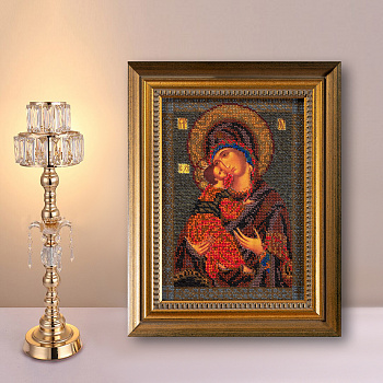 Набор для вышивания бисером КРОШЕ арт. В-147 Владимирская Богородица 18x25 см