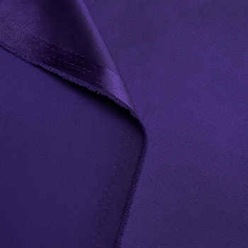 Ткань атлас стрейч 105 г кв.м 98% полиэстер, 2% спандекс шир.150 см арт.Р.33020.22 цв.22 фиолетовый уп.25м (±5м)
