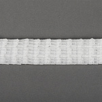 Лента шторная мама для липучки 25мм сборка карандаш арт.С-01/25 цв.прозрачный уп.50м