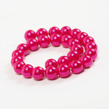 Бусины MAGIC 4 HOBBY круглые перламутр 12мм цв.014 малина уп.500г (530шт)