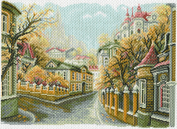 Рисунок на канве МАТРЕНИН ПОСАД арт.37х49 - 1759 Московские улочки. Замоскворечье