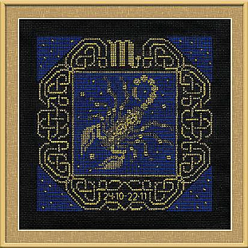 Набор для вышивания РИОЛИС арт.1208 Скорпион 25х25 см