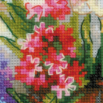 Набор для вышивания РИОЛИС арт.1669 Подоконник с цветами 40х25 см