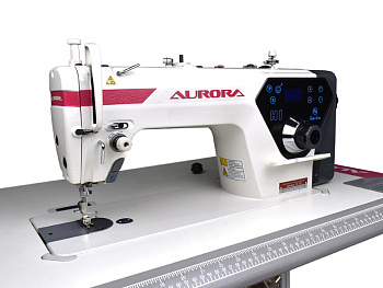 Прямострочная промышленная швейная машина c увеличенным челноком Aurora H-1B